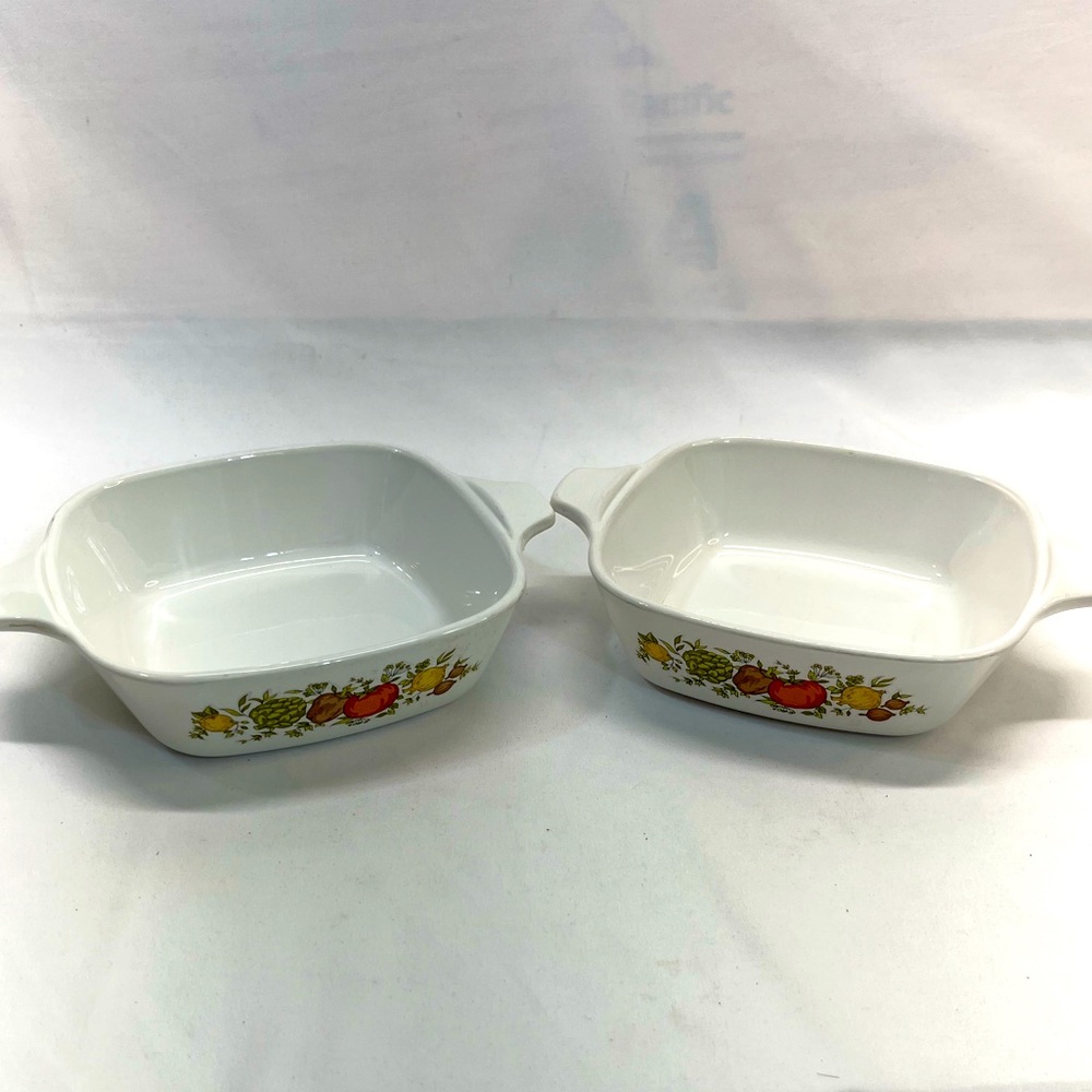 VINTAGE CORNING WARE SPICE OF LIFE CASSEROLE DISH 1‎ 3/4 
P-41-B SET OF 2 PREOWN